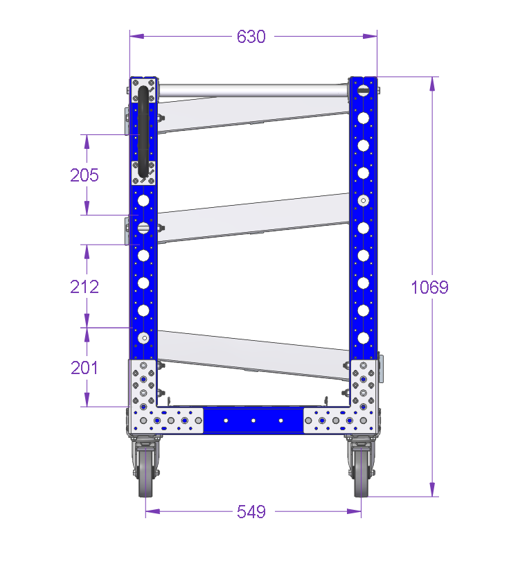 Line Side Flow Shelf Rack