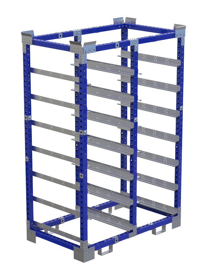 Modular & industrial material handling cart by FlexQube