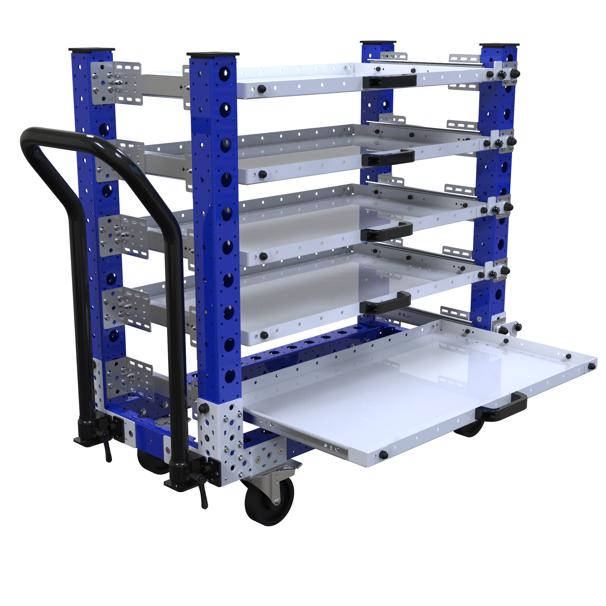 Carro con estante extensible – 1050 x 490 mm-1