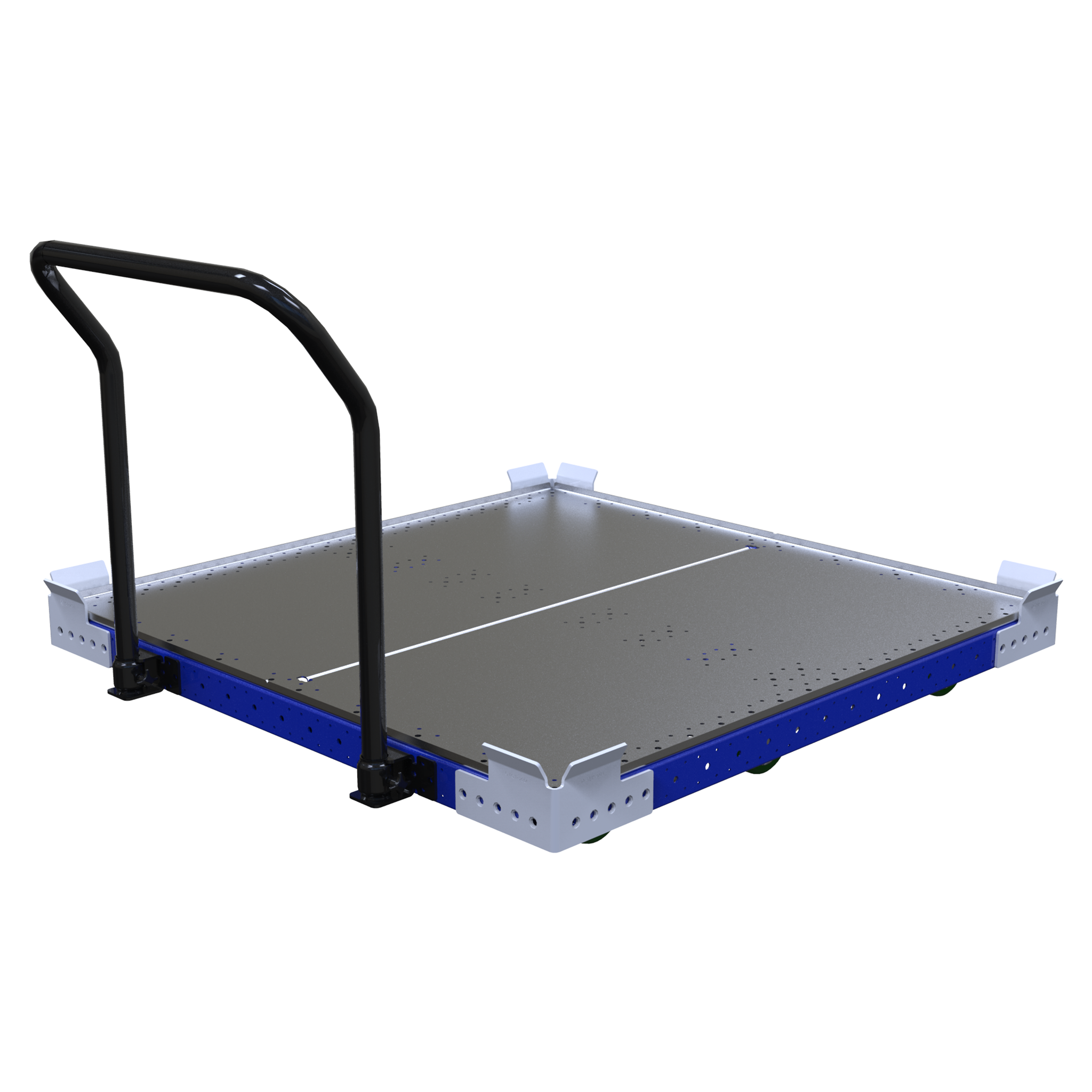 Low Rider Flat Deck Push Cart - 1260 x 1260 mm