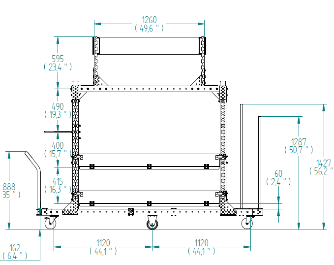 Kit-Wagen – 1190 × 2520 mm