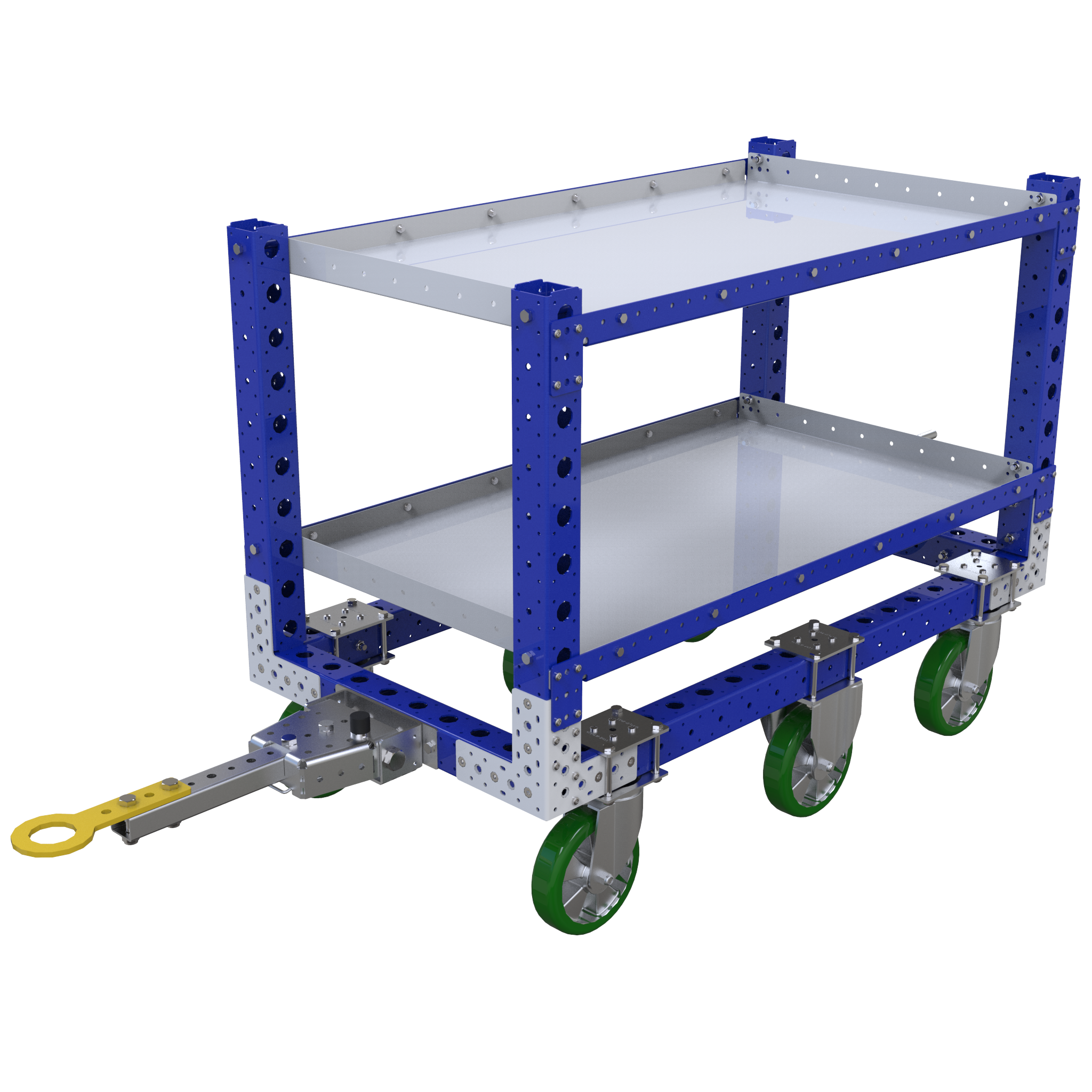 Carro remolcador con repisas - 700 x 1330 mm