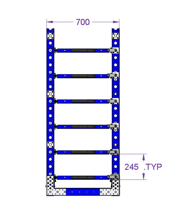 Telescopic Shelf Rack – 980 x 700 mm