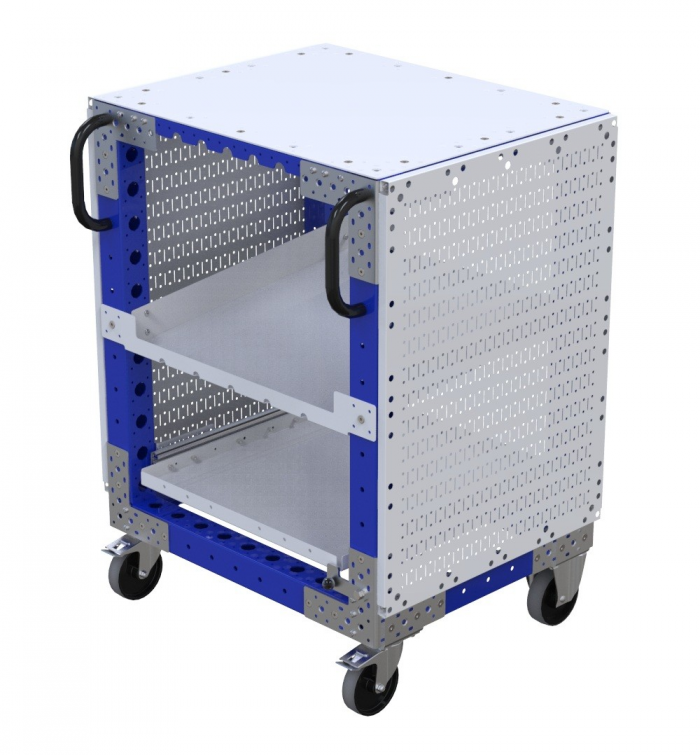 Small cart for along the assembly line by FlexQube