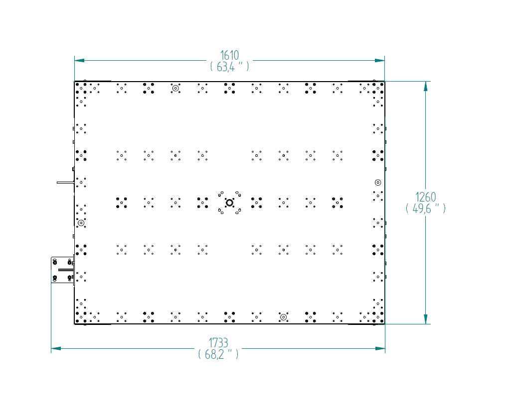 Carro de estante - 1050 x 1190 mm