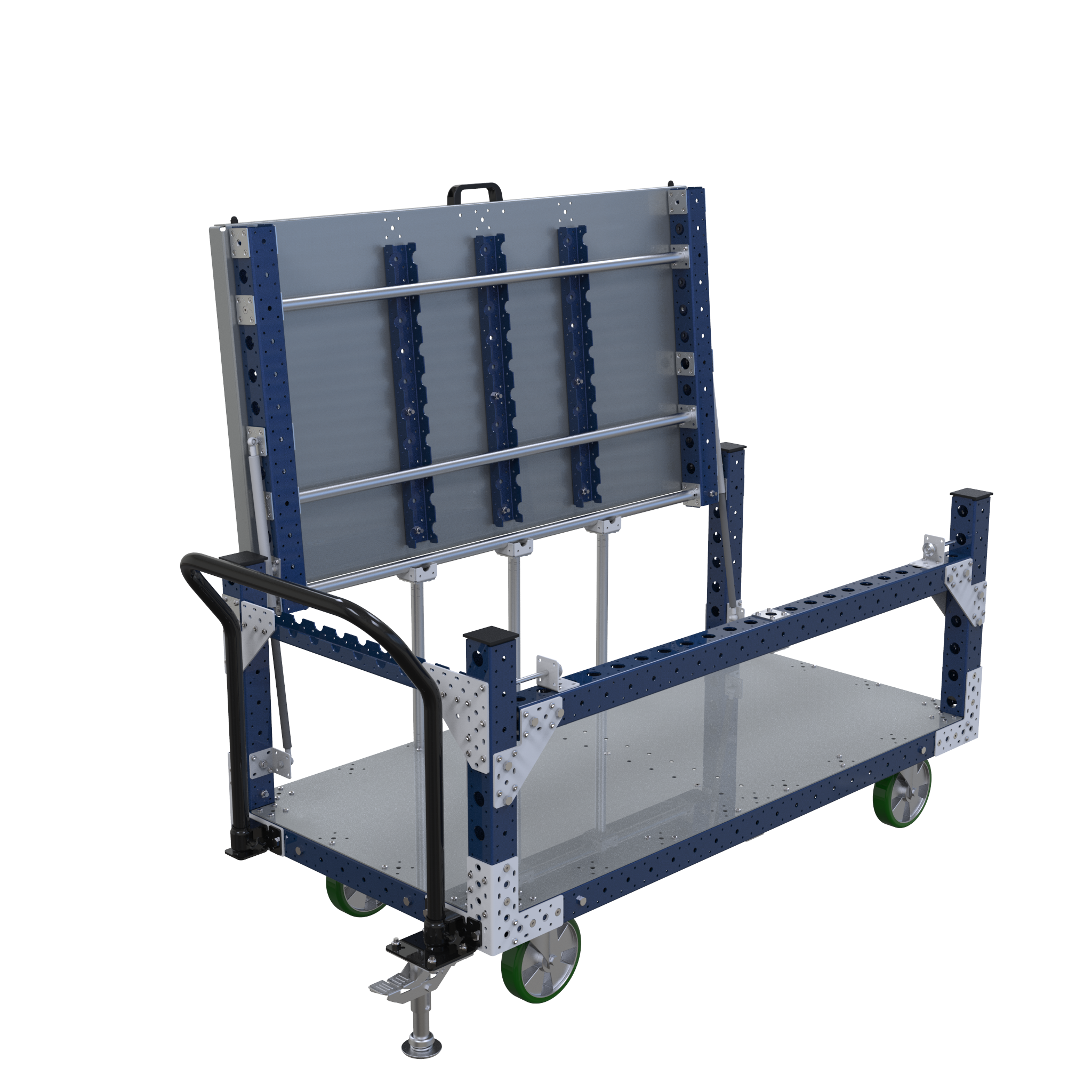 Carro con repisas abatibles - 1680 x 840 mm-1