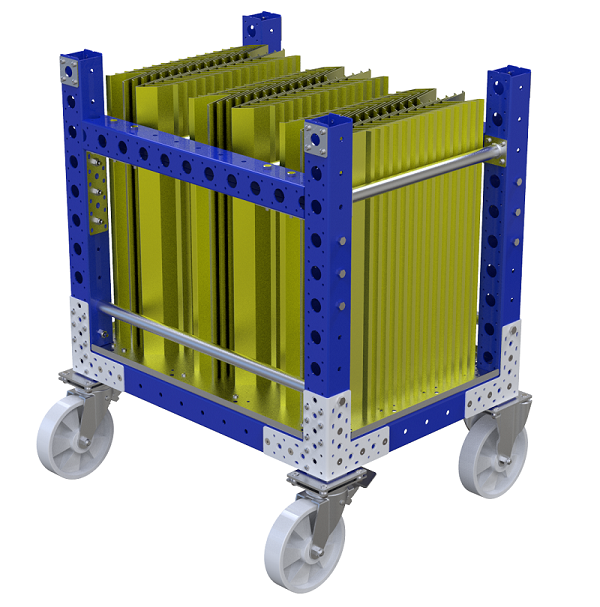 Modular & industrial material handling cart by FlexQube