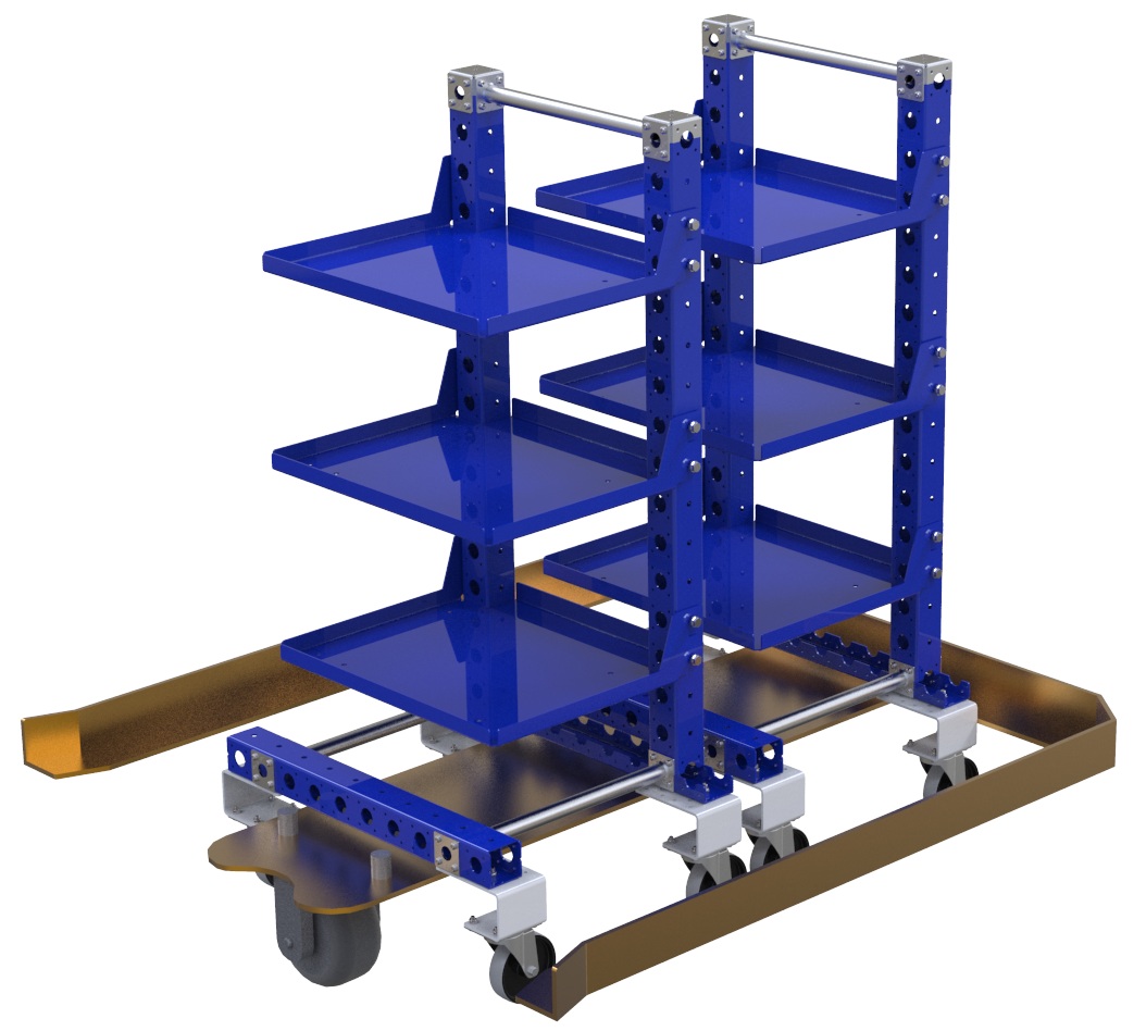 Removable shelf cart - 700 x 560 mm