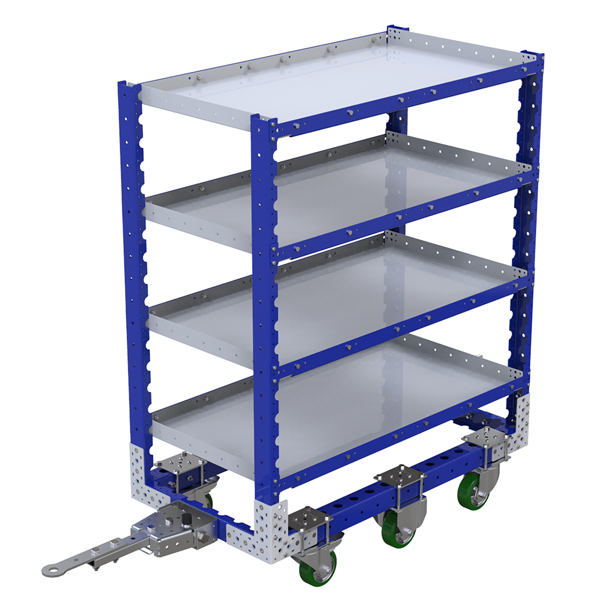Carro con estante plano - 630 x 1190 mm