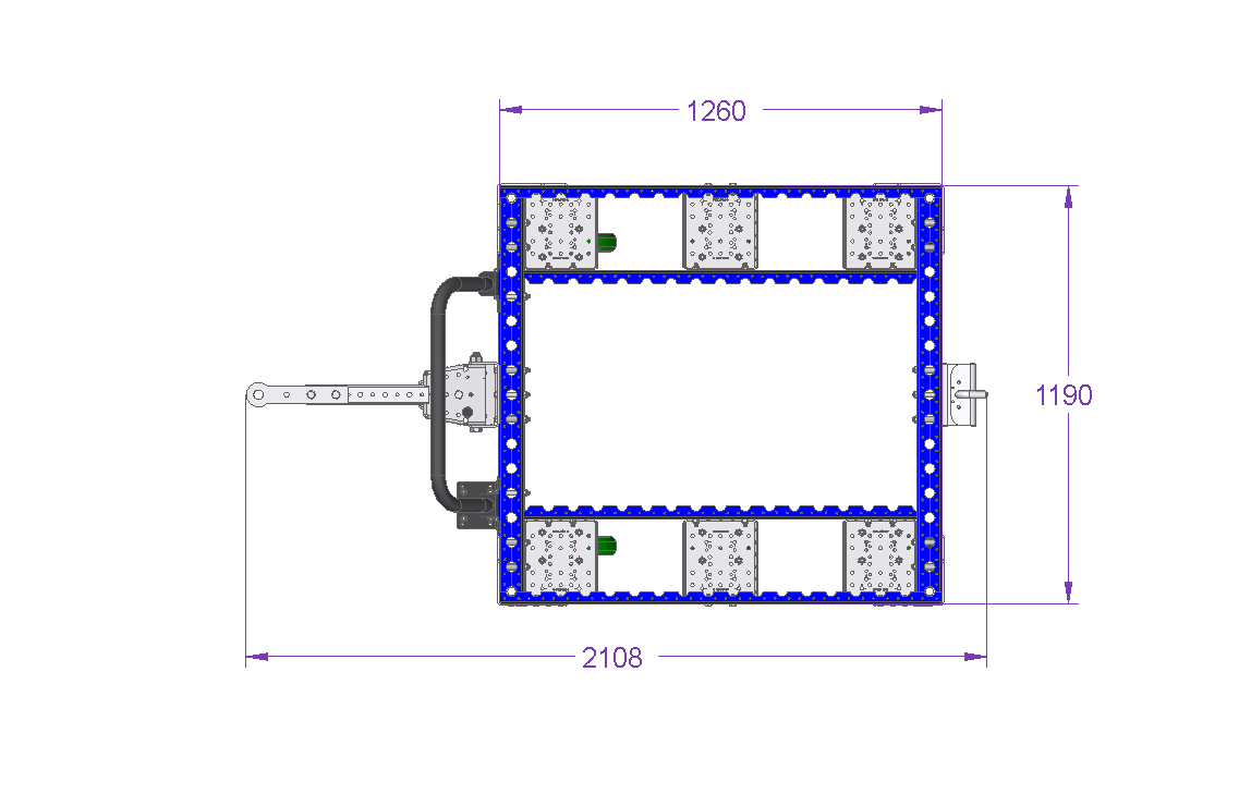 Carro remolcador -1260 x 1190 mm