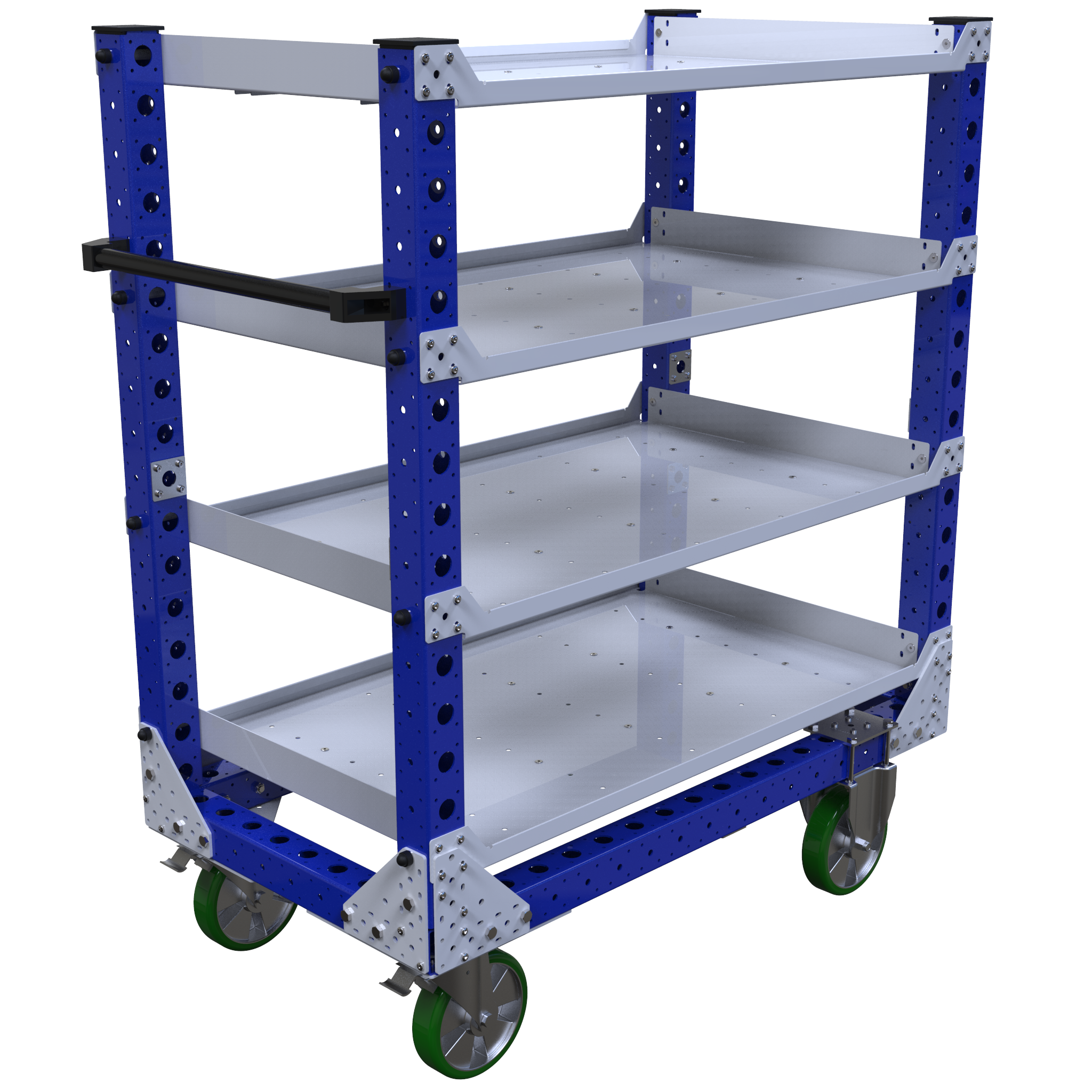 Carro con estante plano – 1260 x 700 mm