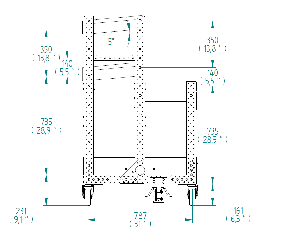 Kit-Wagen – 840 × 1470 mm