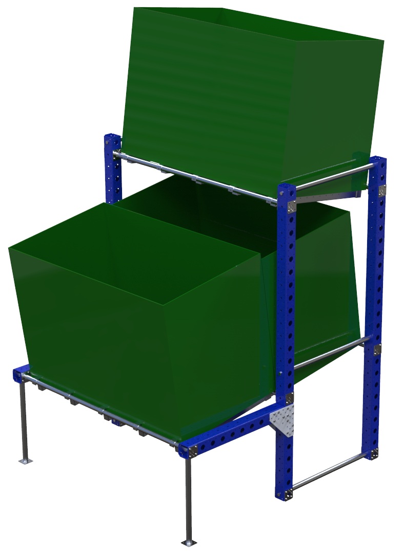 Modular & industrial material handling cart by FlexQube