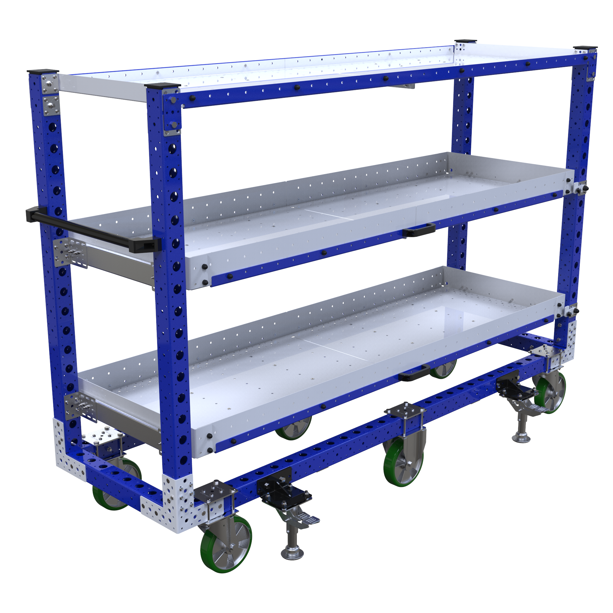 Carro con estante extensible-2310 x 700 mm