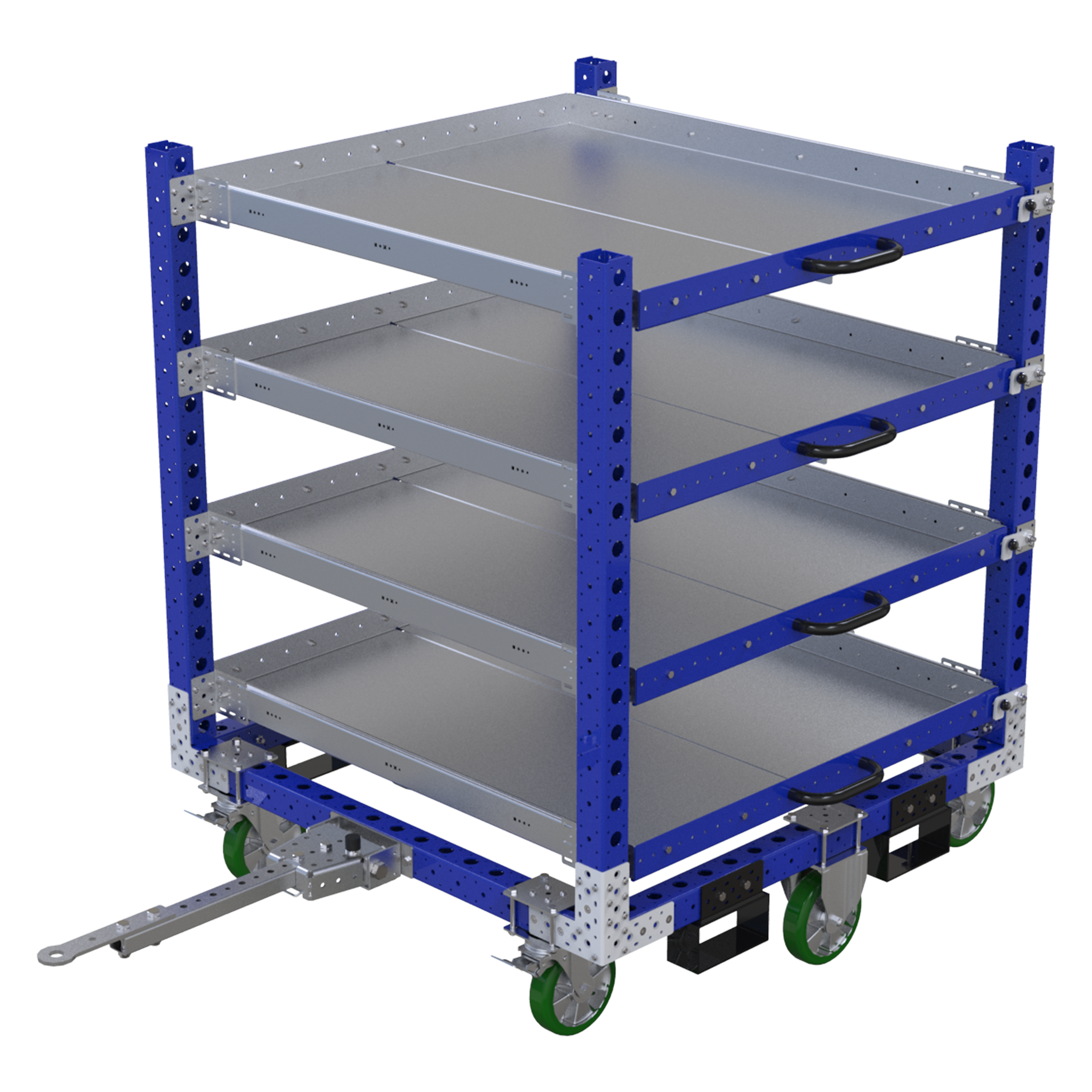 Carro con estante - 1260 x 1260 mm