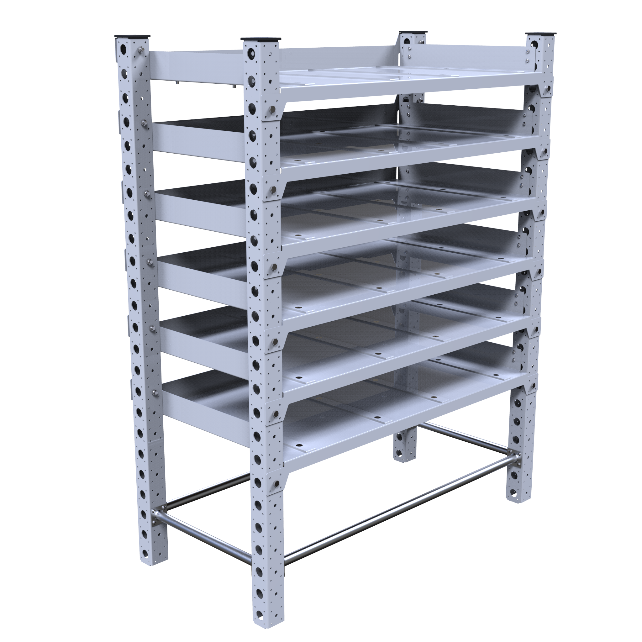 Rack con repisas planas - 1330 x 630 mm