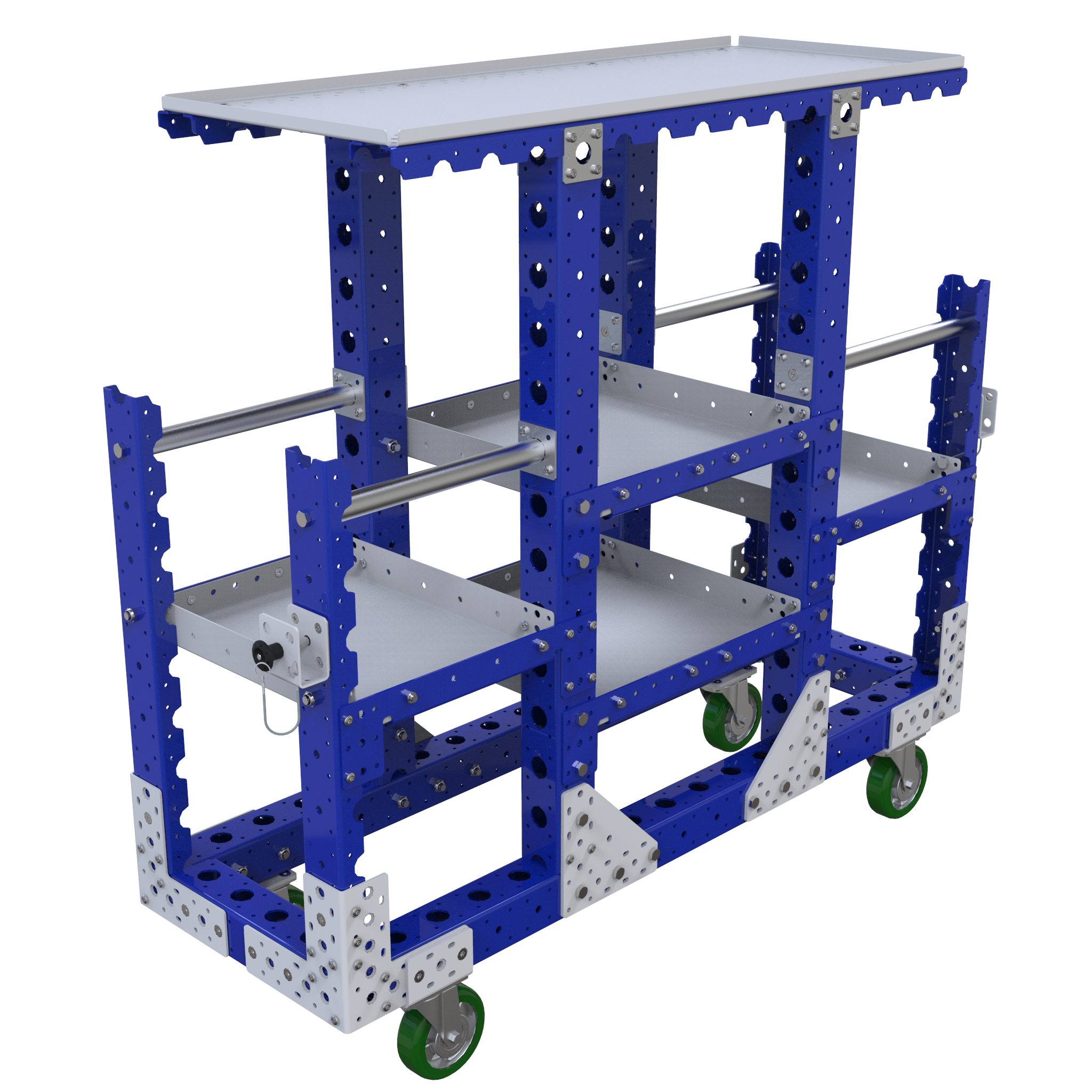 Carro de kit de estante plano - 420 x 1260 mm