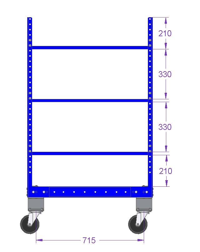 Carro para estante de Still de 630 x 820 mm
