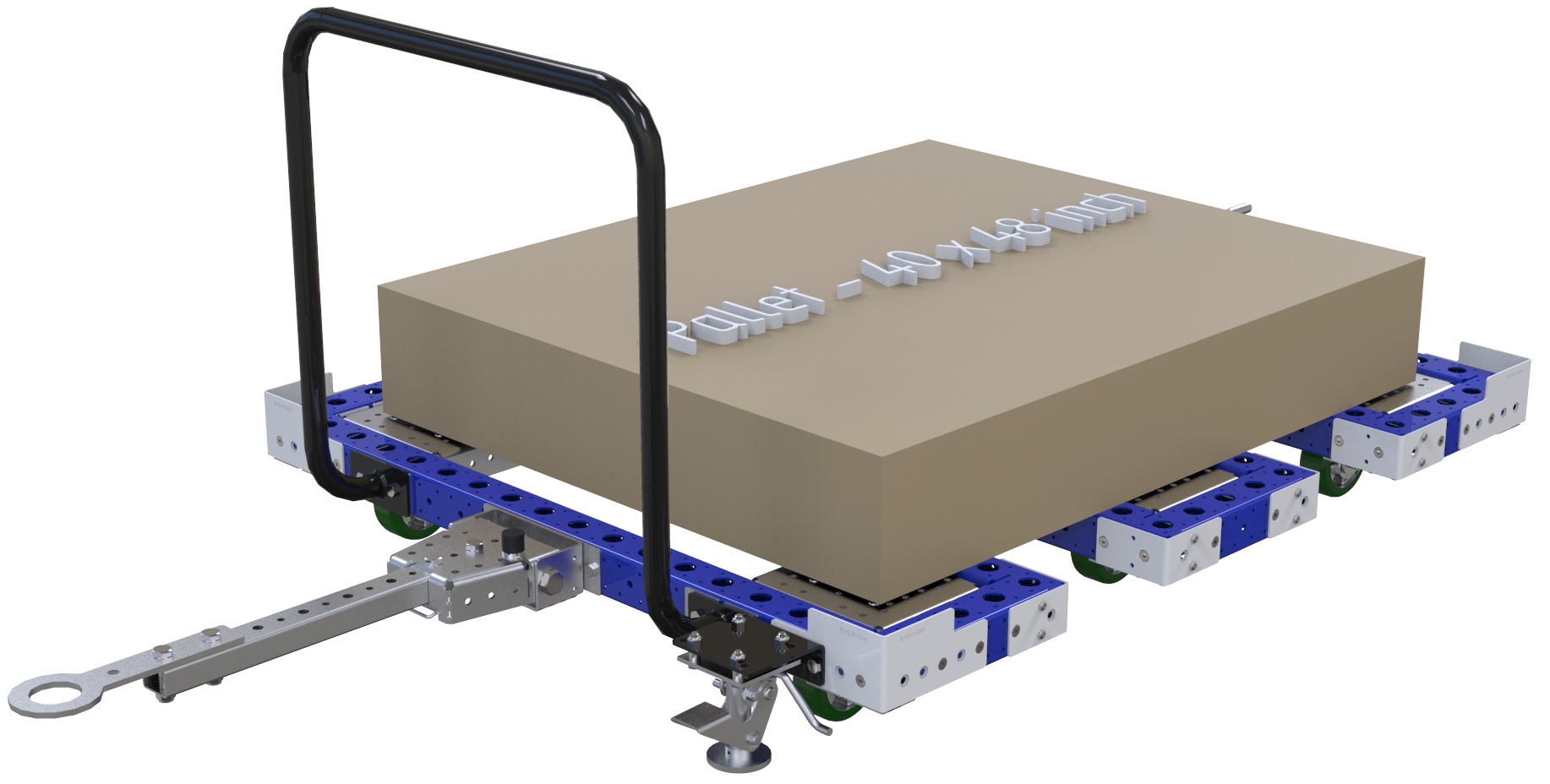Modular & industrial material handling pallet cart by FlexQube