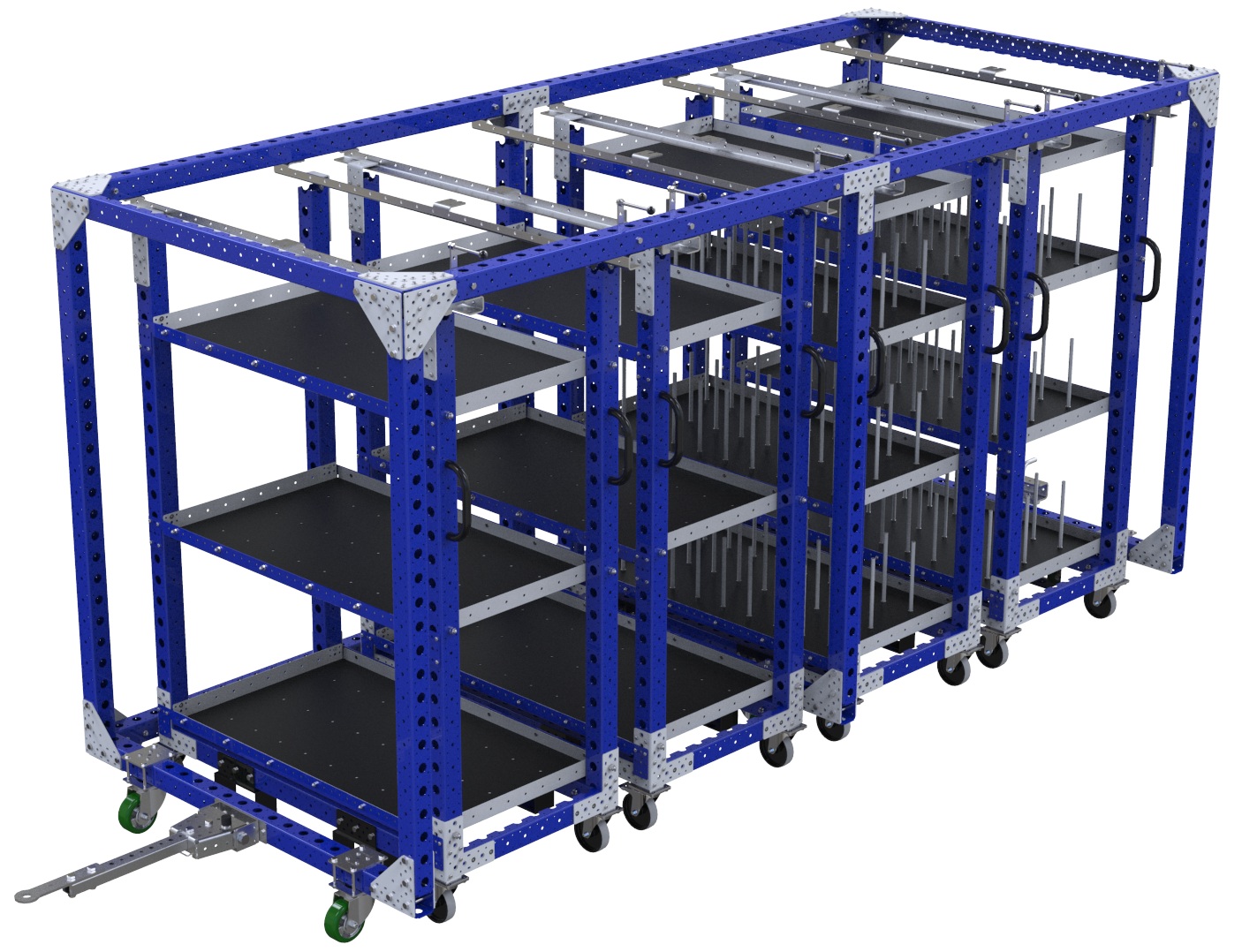 Daughter Shelf Cart w. Dividers – 700 x 1330 mm