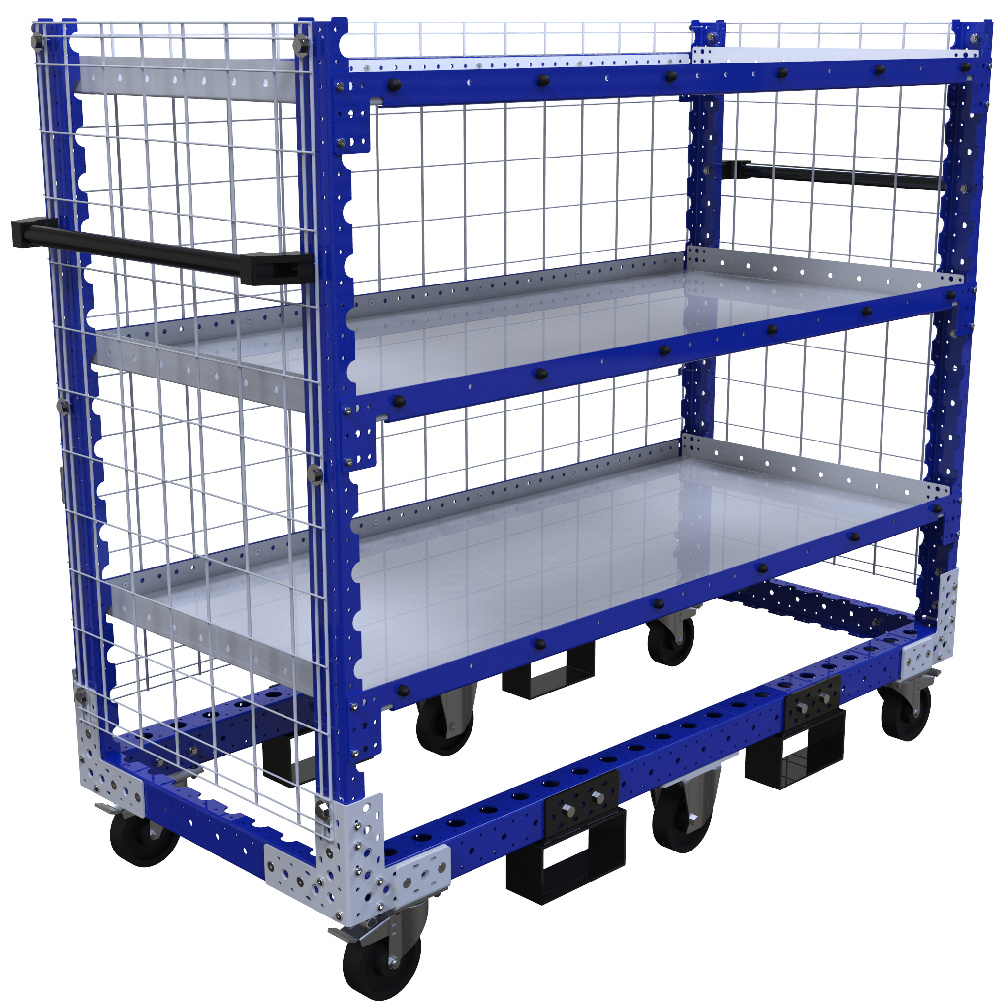 Carro con repisas planas - 1610 x 700 mm