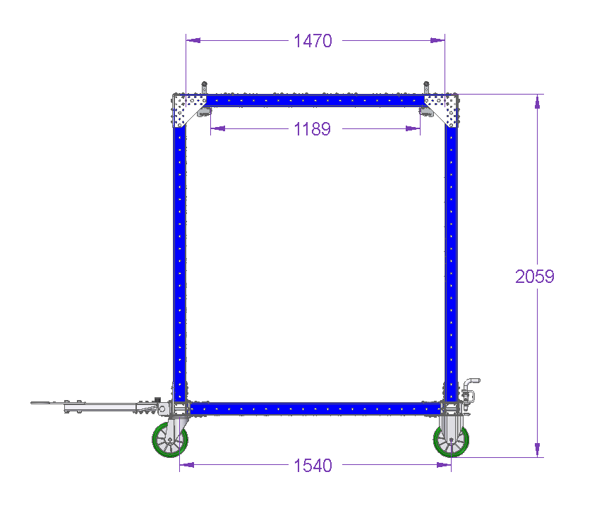 Mother cart 2 in 1 – 1680 x 1610 mm