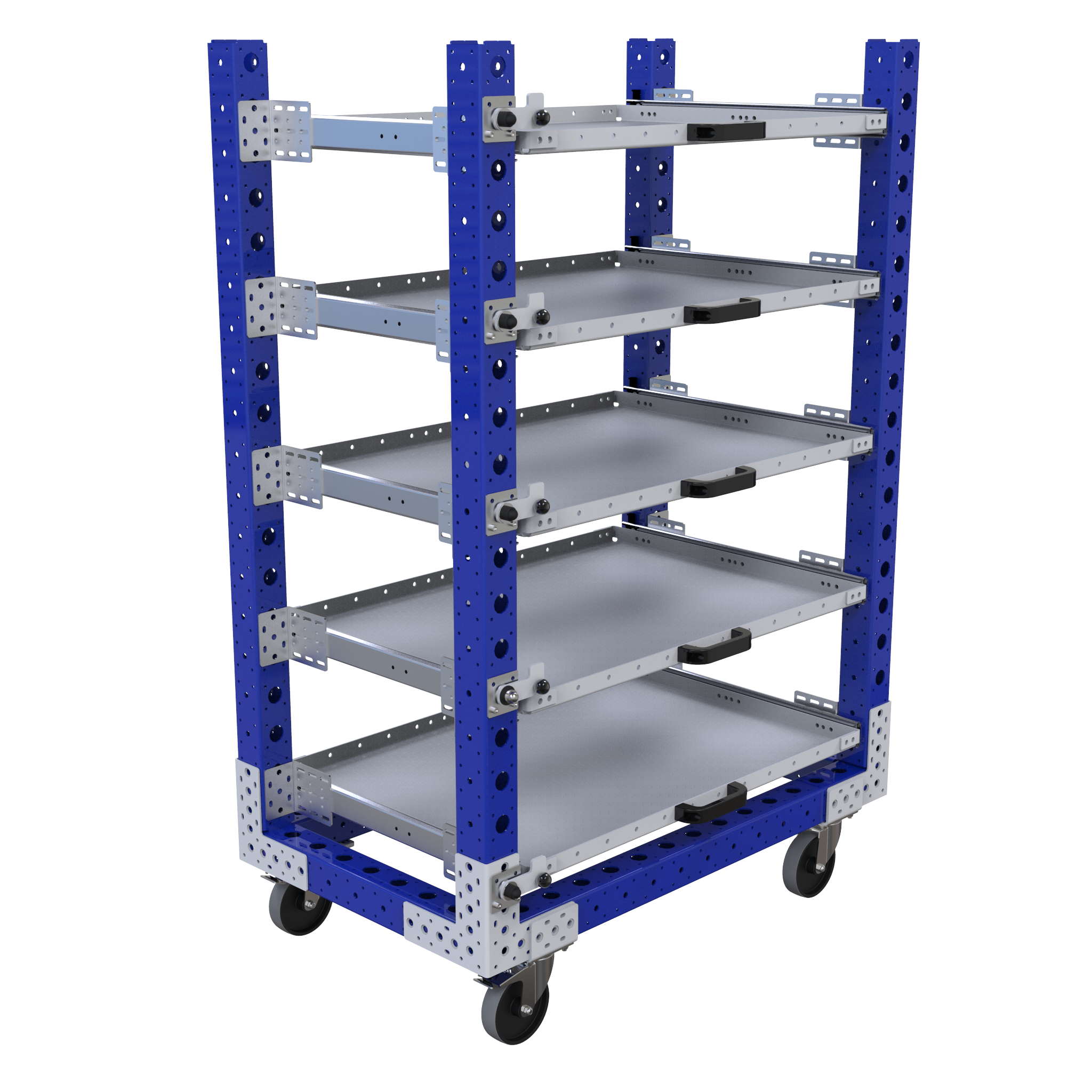 Carro con repisas extensibles - 630 x 1050 mm