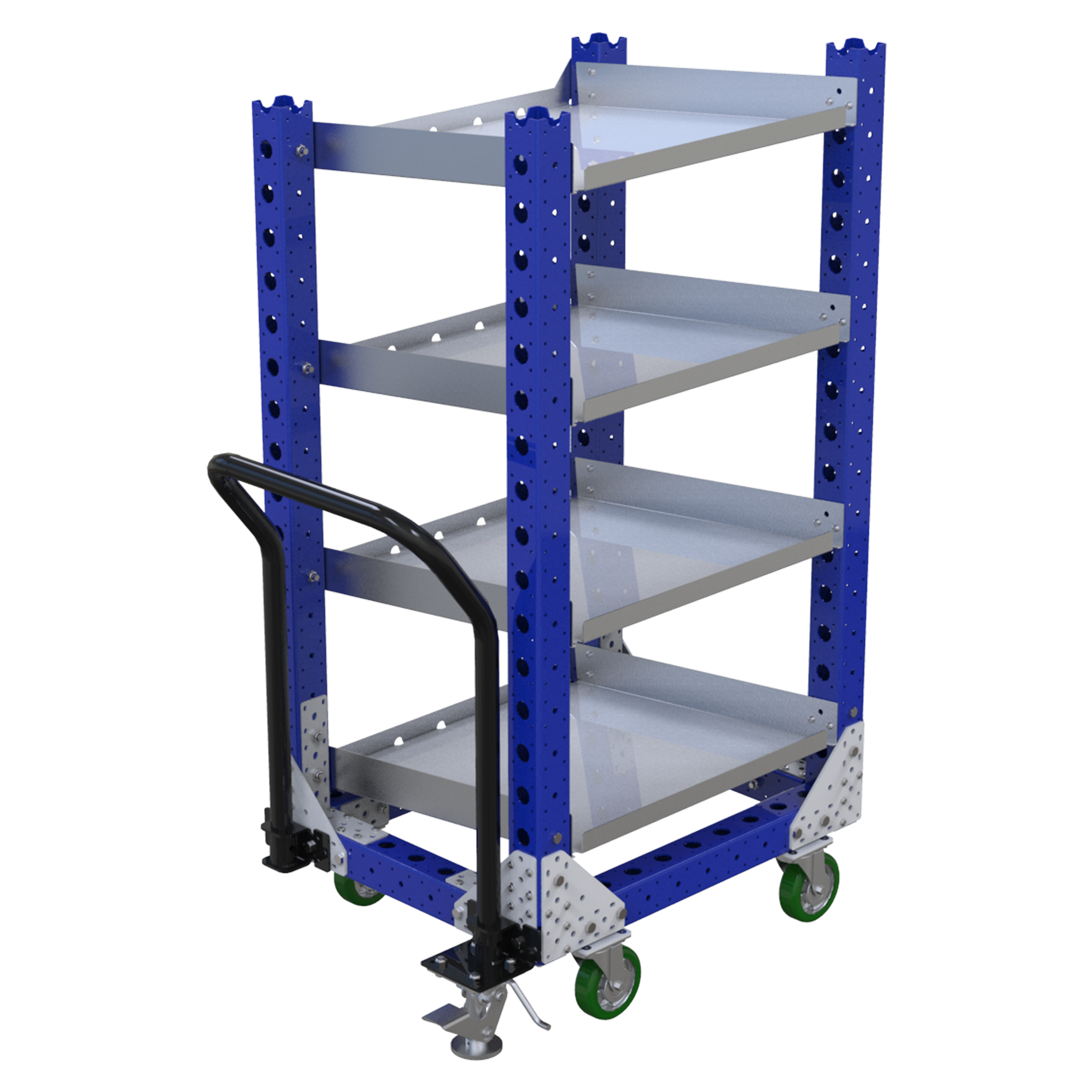 Carro de estantería de flujo - 630 x 770 mm
