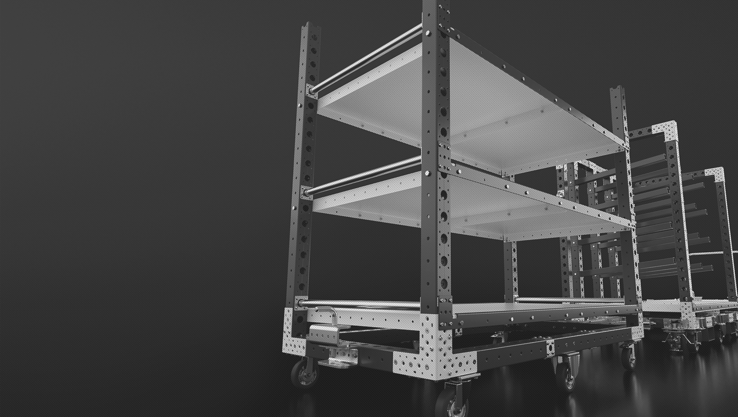 Renderings of FlexQube carts