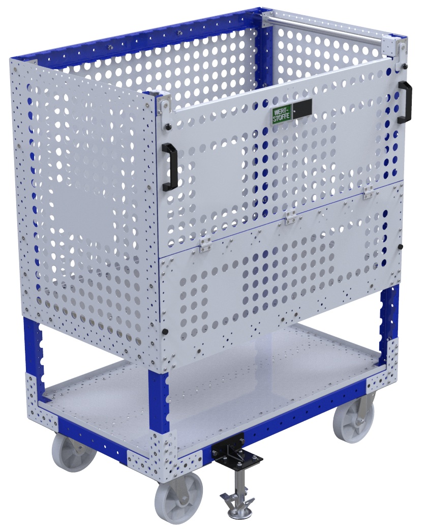 Modular & industrial material handling bin cart by FlexQube
