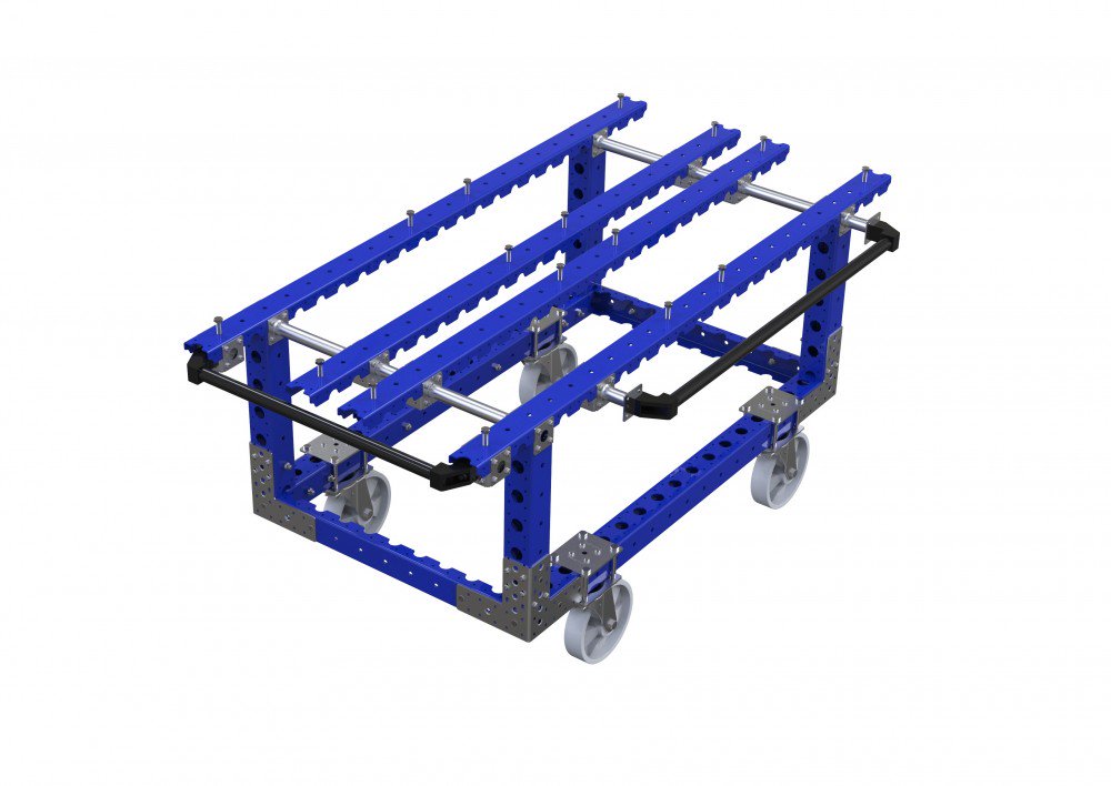 Carrito Kit FlexQube industrial con manijas