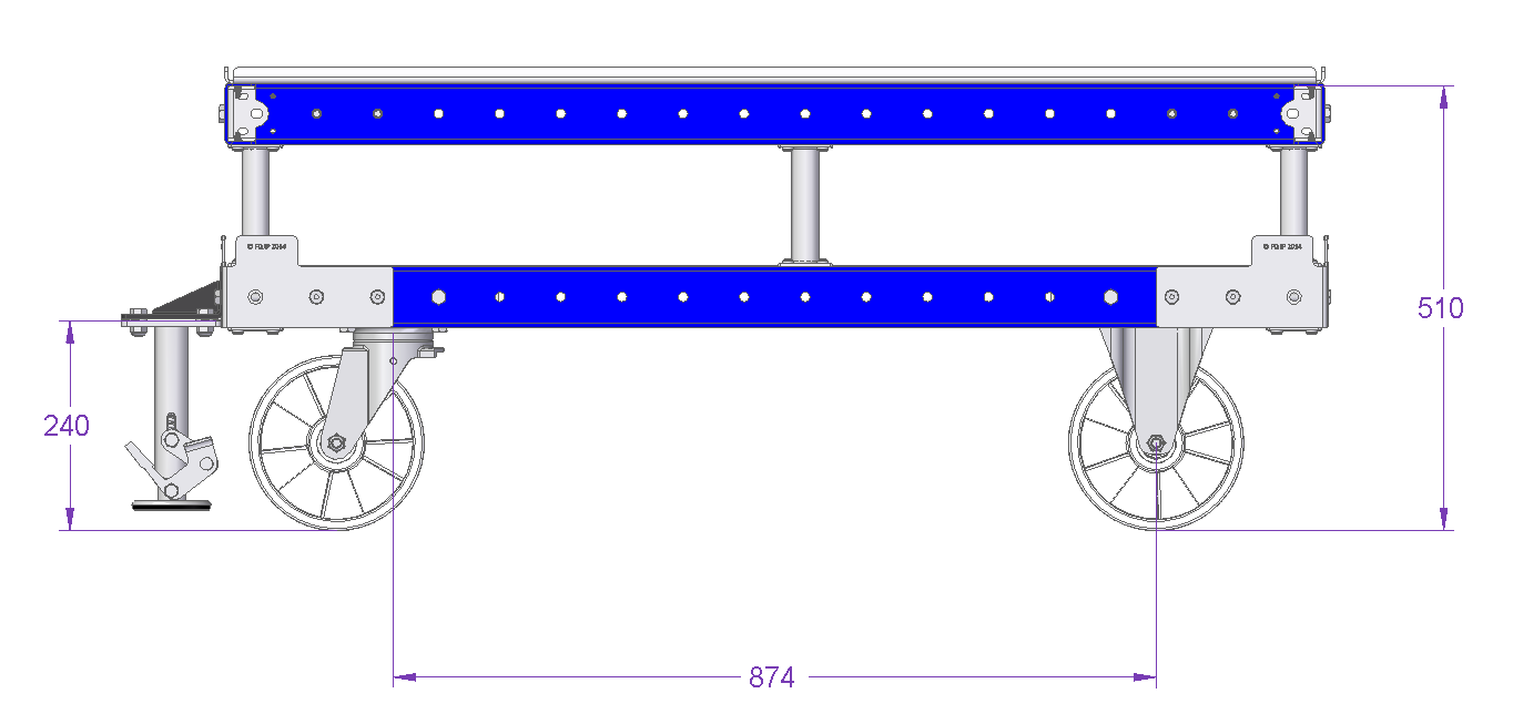 Push Cart with Top Plate – 40 x 48 Inch
