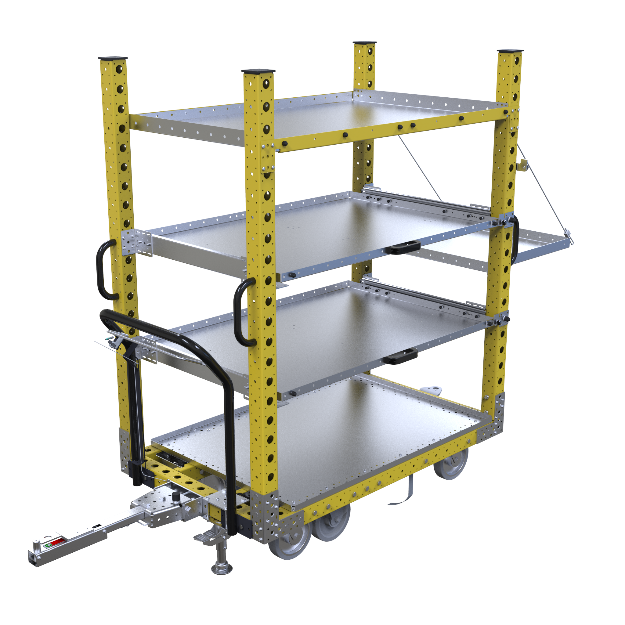 Carro remolcador con repisas - 1400 x 840 mm