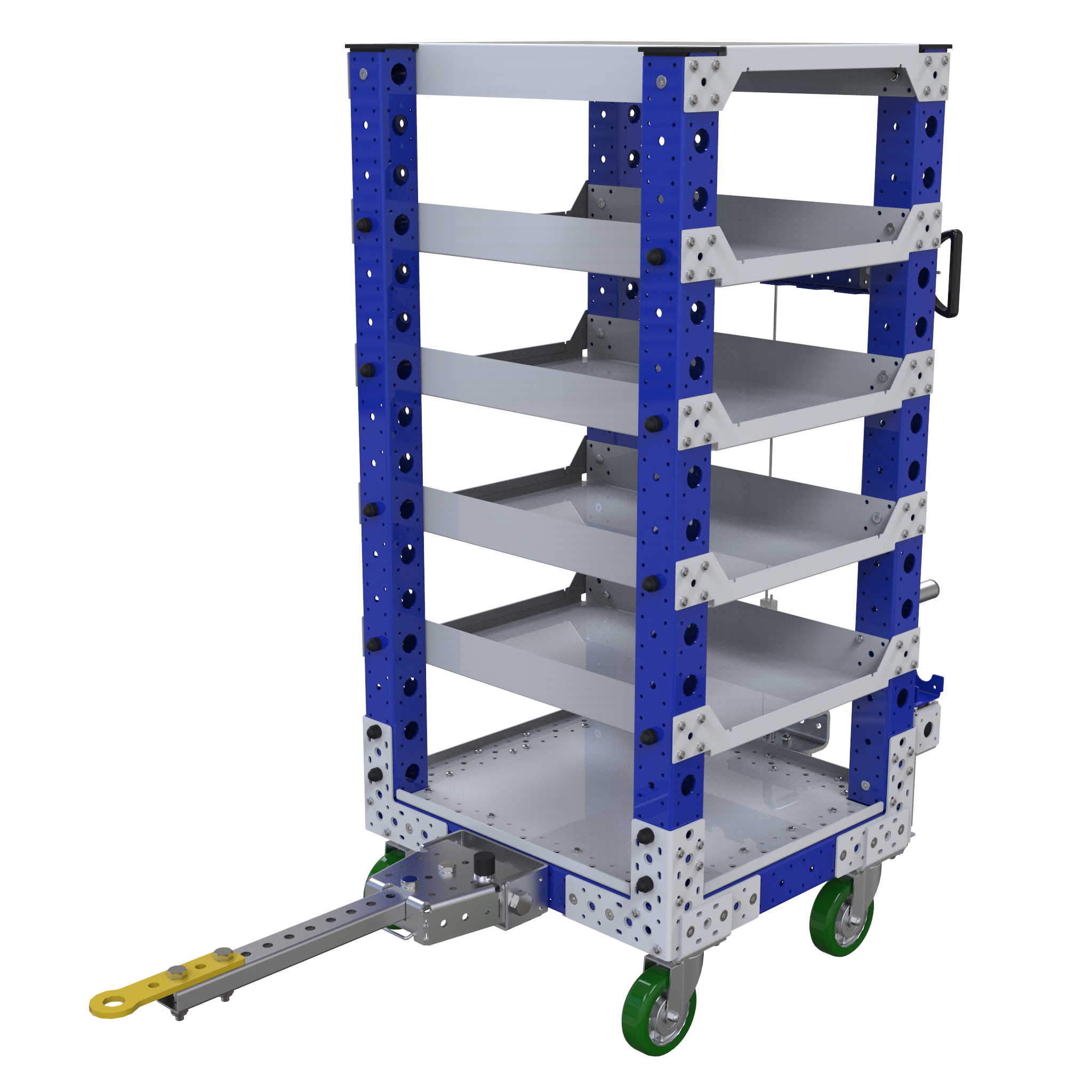 Carro remolcador de estante plano - 630 x 630 mm