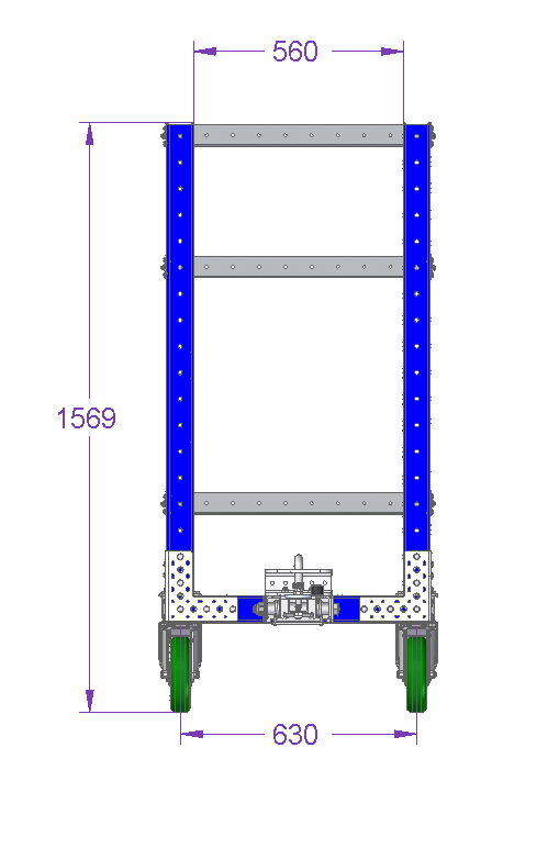 Flat Shelf Cart 1260 x 700 mm