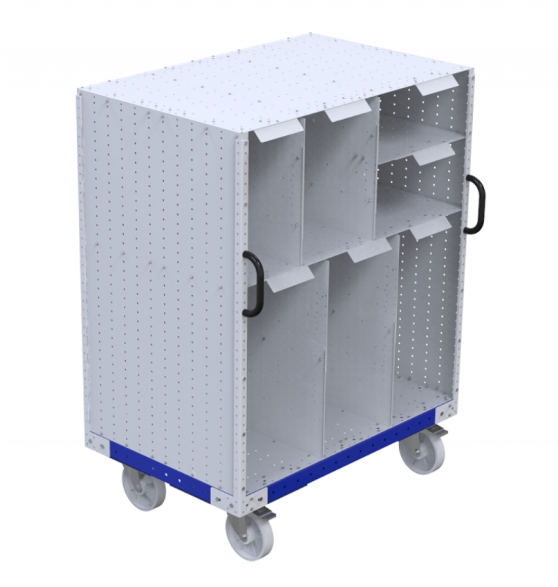 Shelf cart for cardboard by FlexQube