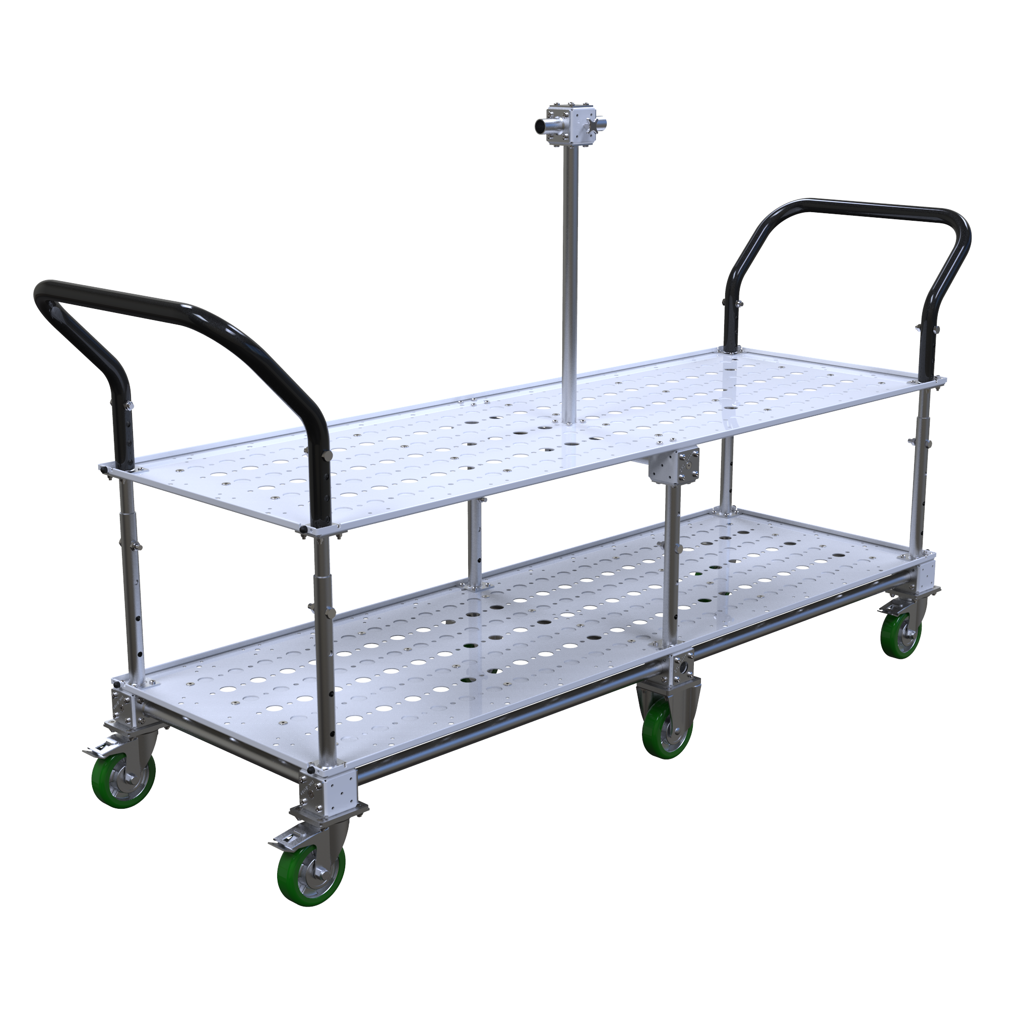Carro con estantes FlexTube - 1820 x 630 mm