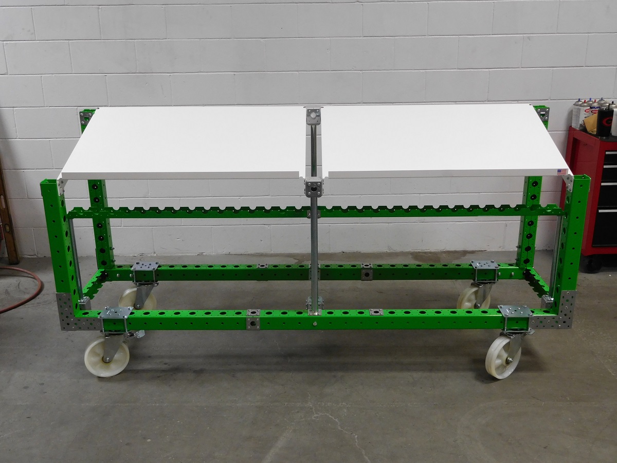 Angled assembly table – 2310 x 630 mm