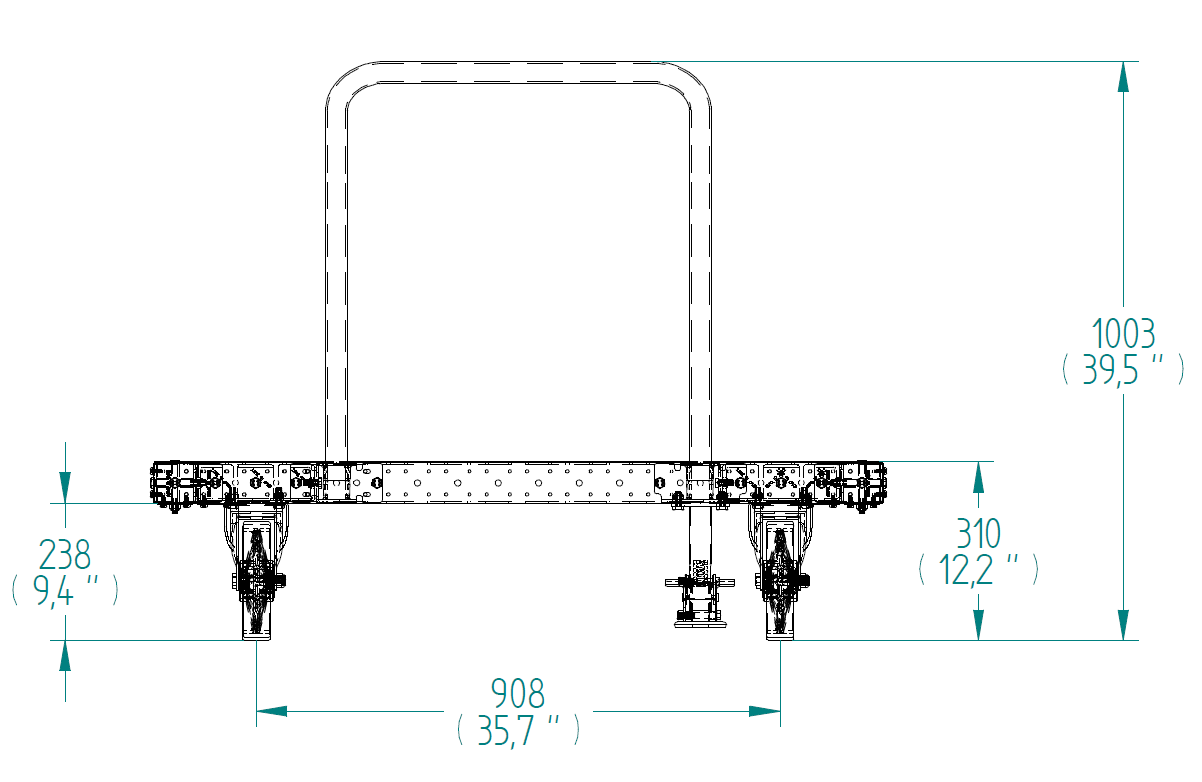 Flachladeflächenwagen – 1260 × 1400 mm