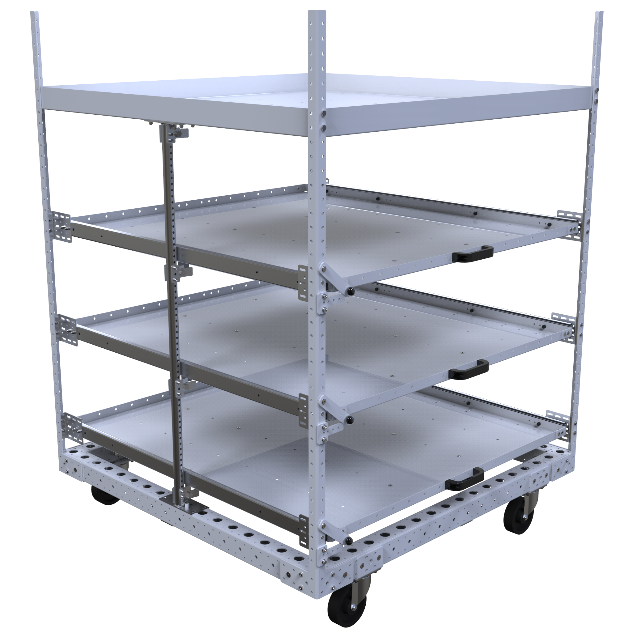 Carro con estantes 1260 x 1260 mm