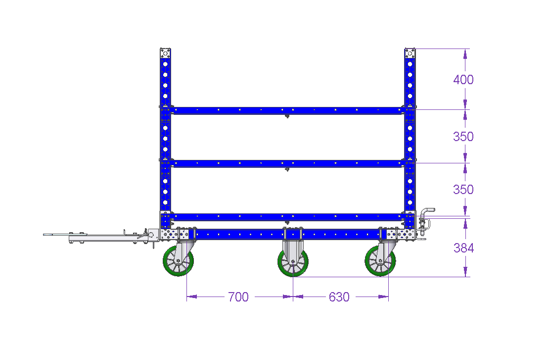 Shelf Cart – 63 x 33 Inches