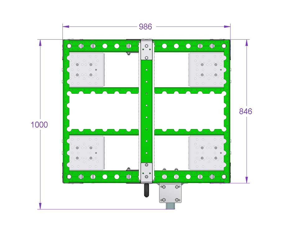 Shadowboard-Wagen – 980 × 840 mm