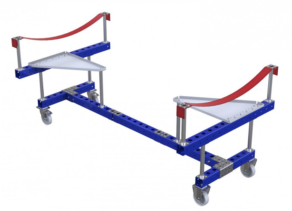 Modular industrial kayak kit cart