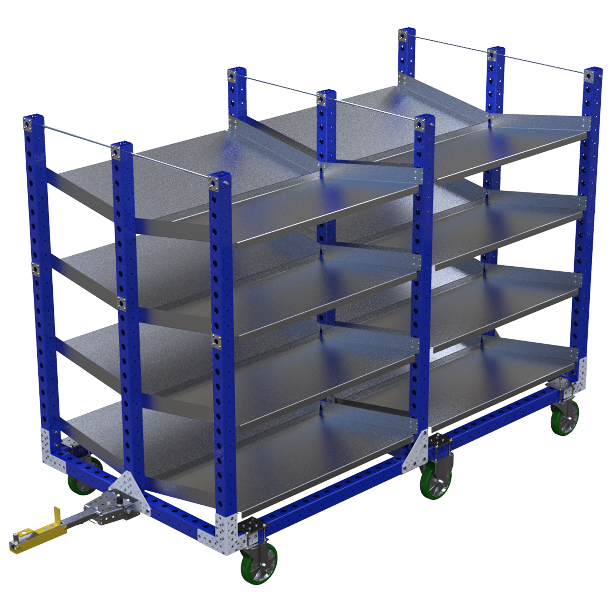 Carro de estantería de flujo - 910 x 2310 mm