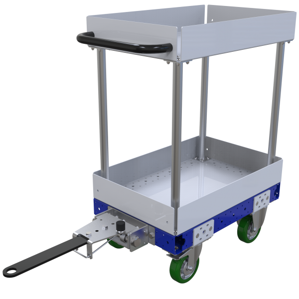 Carro remolcador con repisas - 420 x 630 mm