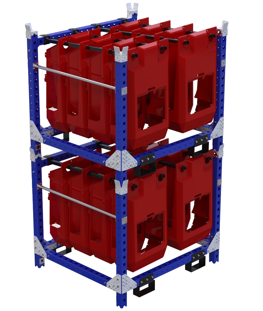 Modular & industrial material handling cart by FlexQube