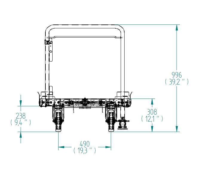 Palettenzugwagen – 840 × 1260 mm