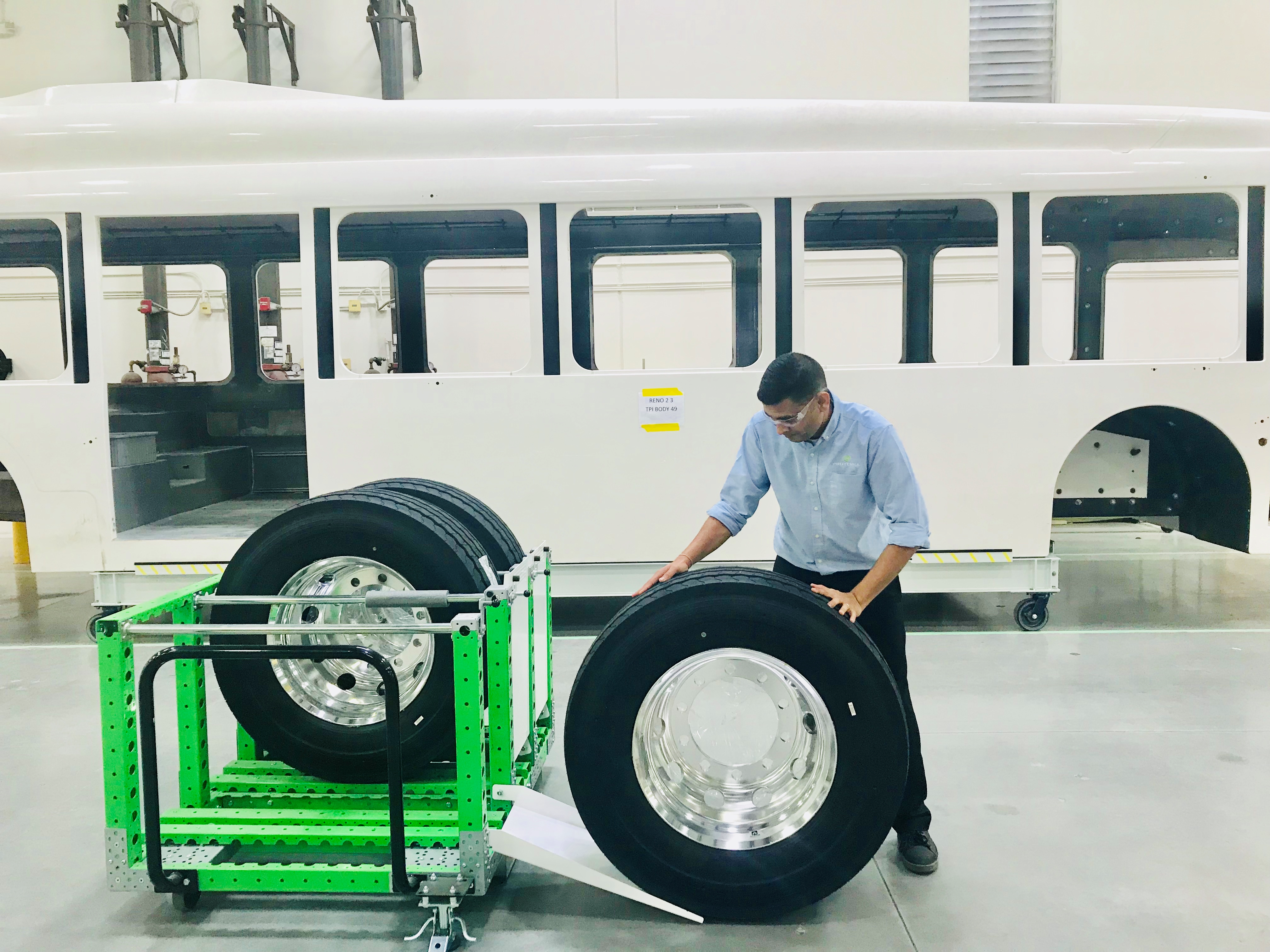 FlexQube created what Proterra needed — a flexible fleet of material handling carts.