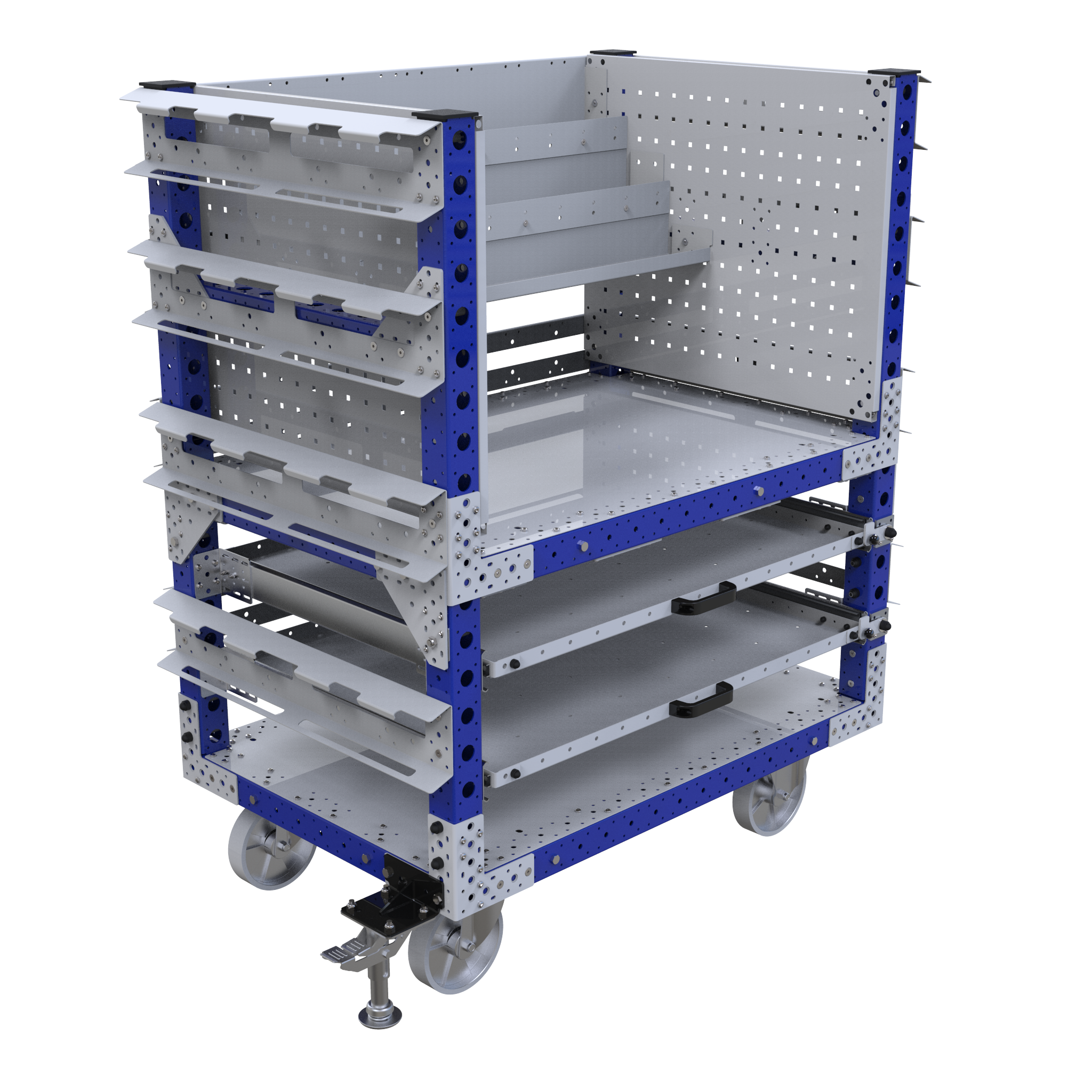 Carro con repisas - 1260 x 840 mm