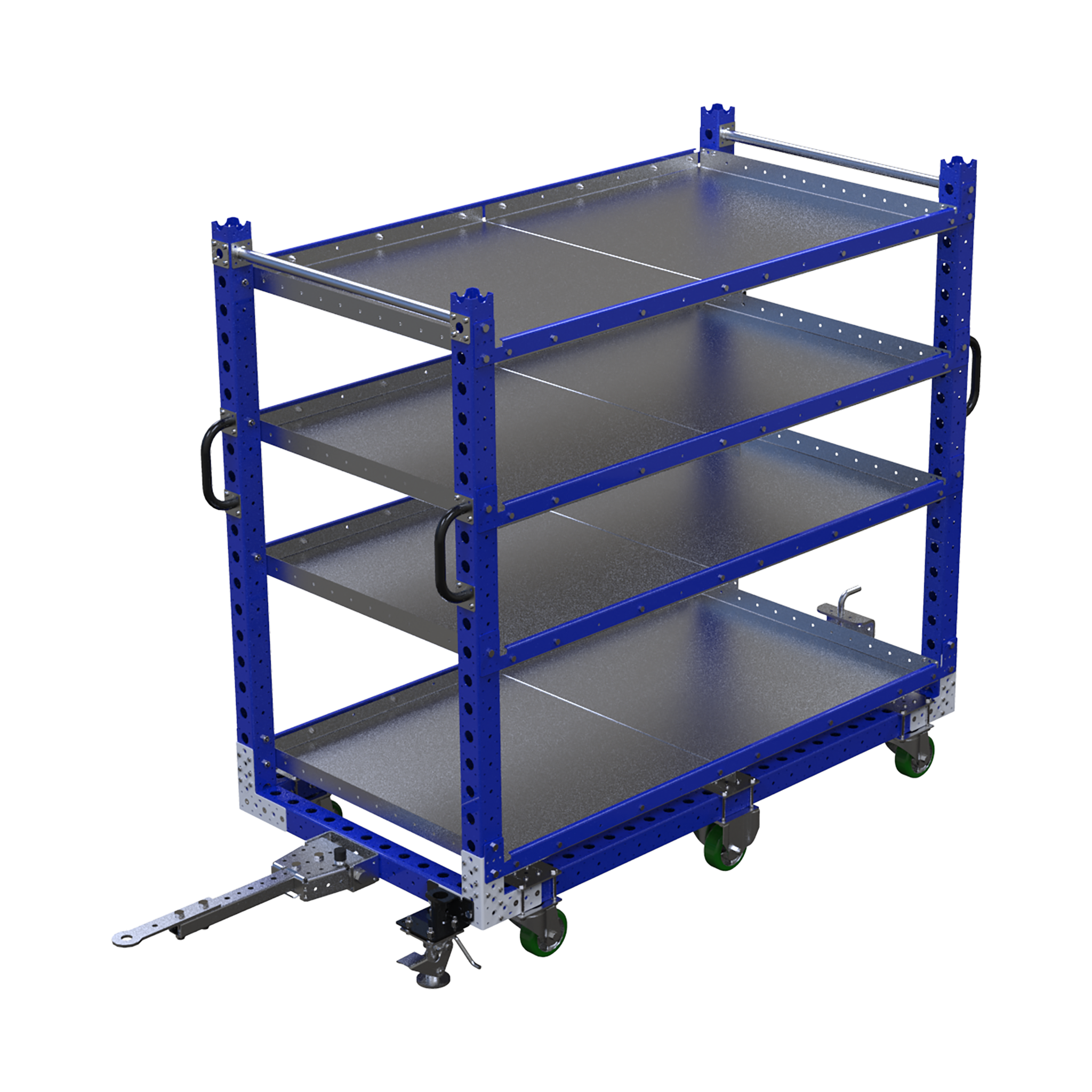 Carro remolcador de estante plano 70 x 36 pulgadas